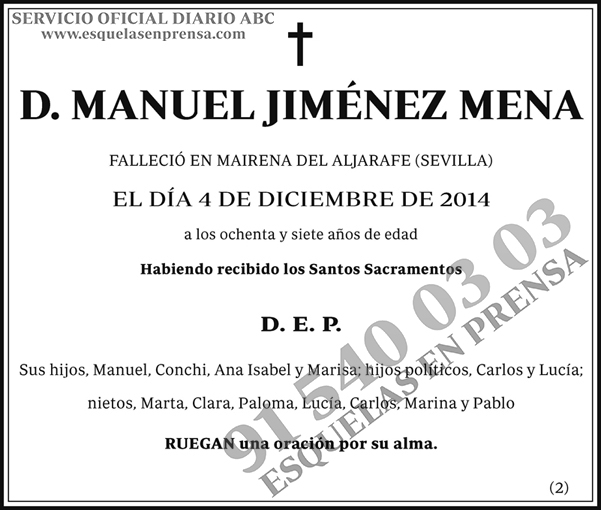 Manuel Jiménez Mena